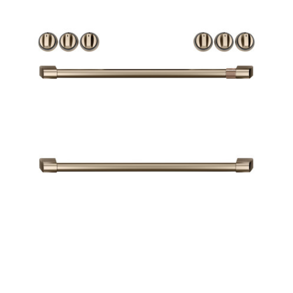 Coffee™ Front Control Induction Knobs and Handles - Brushed Bronze