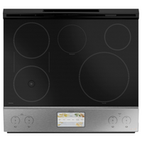 30 In Smart Slide-In, Front-Control, Induction And Convection Range With In-Oven Camera In Platinum Glass