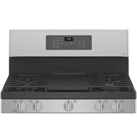 30 In Free-Standing Self Clean Gas Fingerprint Resistant Range with No Preheat Air Fry