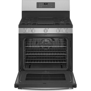 30 In Free-Standing Self Clean Gas Fingerprint Resistant Range with No Preheat Air Fry