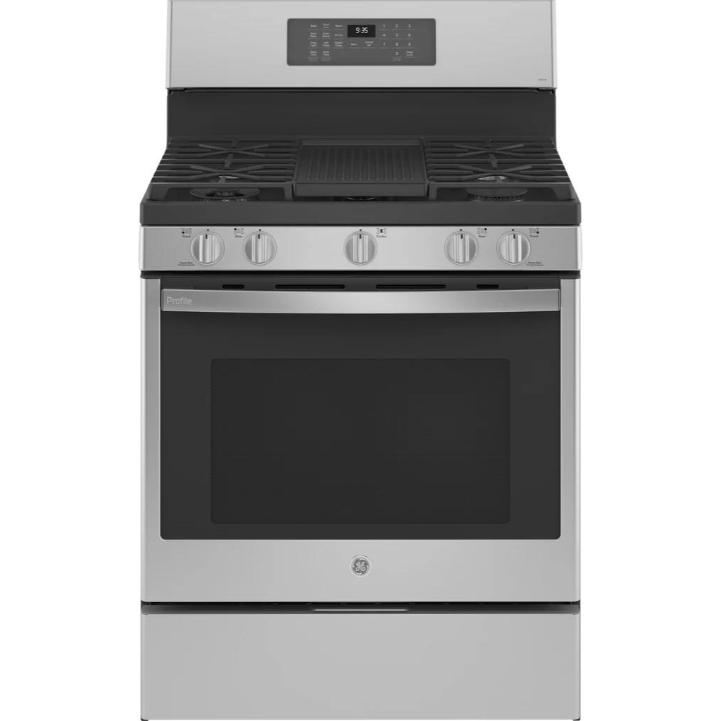 30 In Free-Standing Self Clean Gas Fingerprint Resistant Range with No Preheat Air Fry