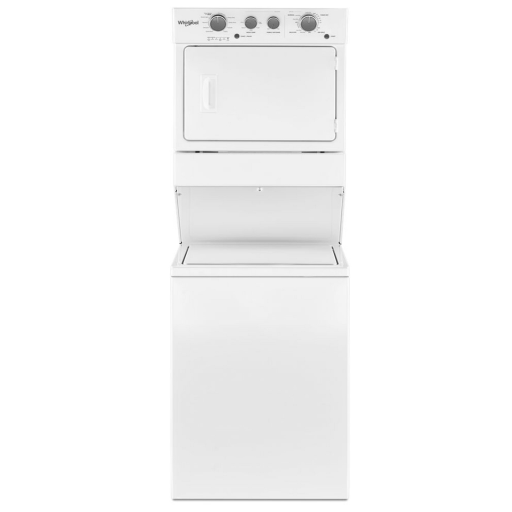 3.5. Cu. Ft. Long Vent Gas Stacked Laundry Center 9 Wash cycles and Wrinkle Shield™